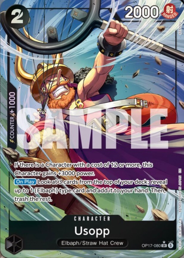 Usopp OP17-080 (The World's Strongest Warriors)  - Alternate Art Foil