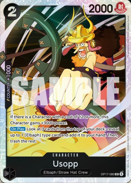 Usopp OP17-080 (The World's Strongest Warriors)  - Foil