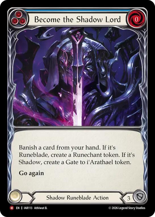 Become the Shadow Lord IAR113 (Usurp the Shadow Throne) 