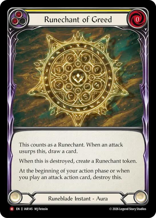 Runechant of Greed IAR145 (Usurp the Shadow Throne) 
