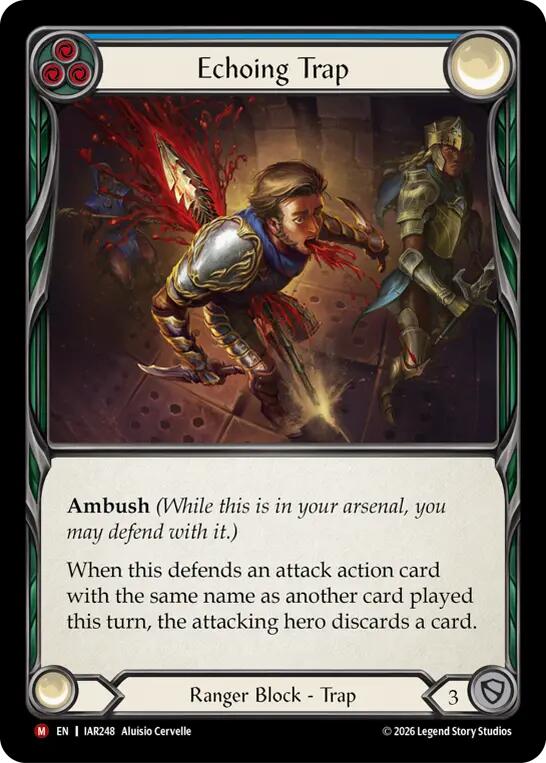 Echoing Trap IAR248 (Usurp the Shadow Throne)  - Rainbow Foil