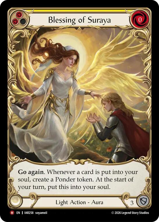 Blessing of Suraya IAR258 (Usurp the Shadow Throne)  - Extended Art Cold Foil