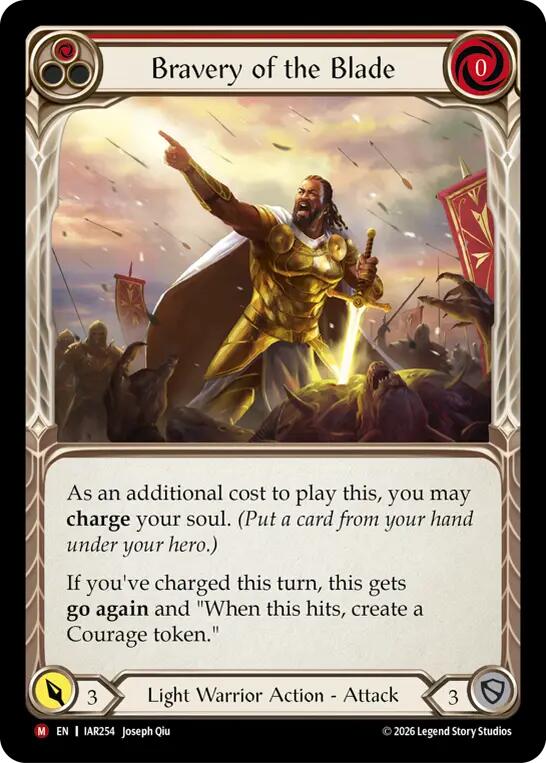 Bravery of the Blade IAR254 (Usurp the Shadow Throne)  - Rainbow Foil