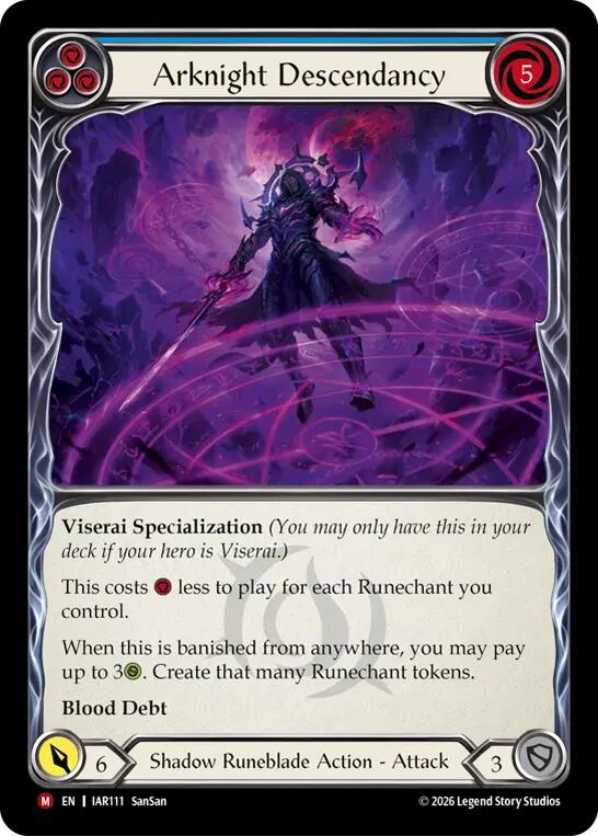 Arknight Descendancy IAR111 (Usurp the Shadow Throne) 