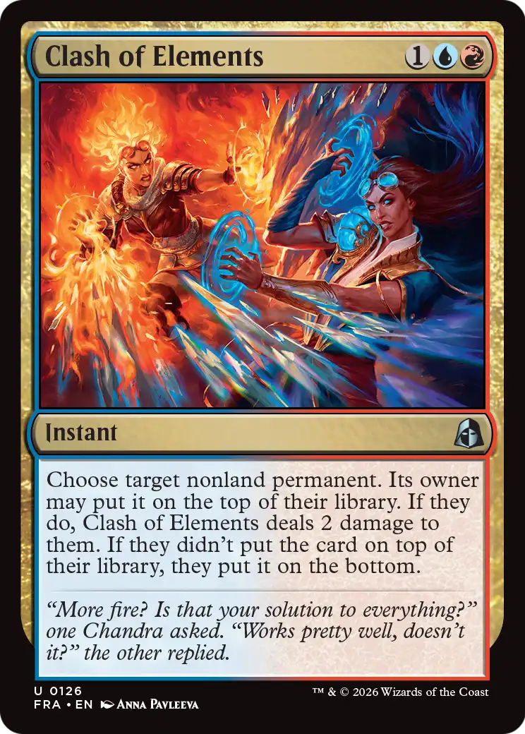 Clash of Elements 126 (Reality Fracture)  - Foil