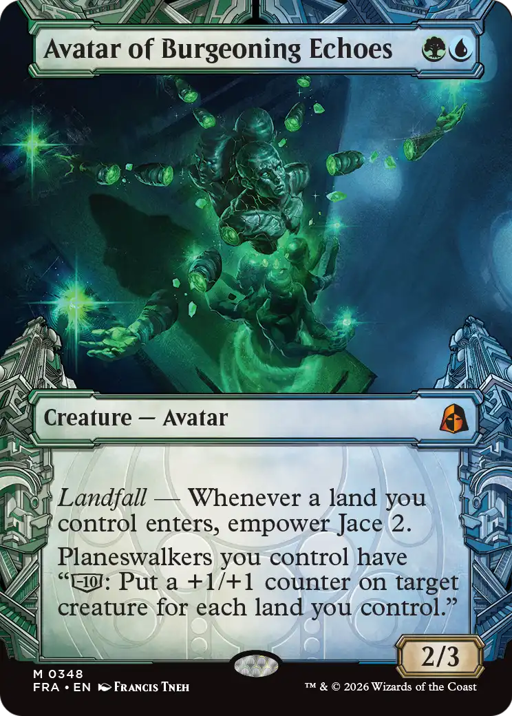 Avatar of Burgeoning Echoes 348 (Reality Fracture)  - Showcase Foil