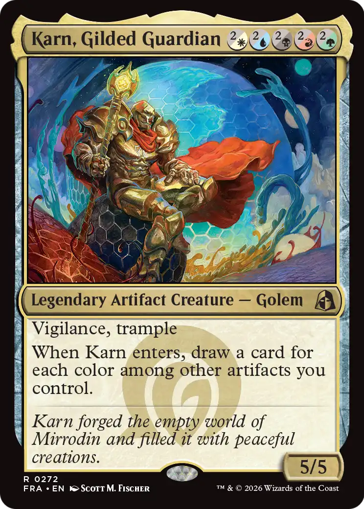 Karn, Gilded Guardian 272 (Reality Fracture) 