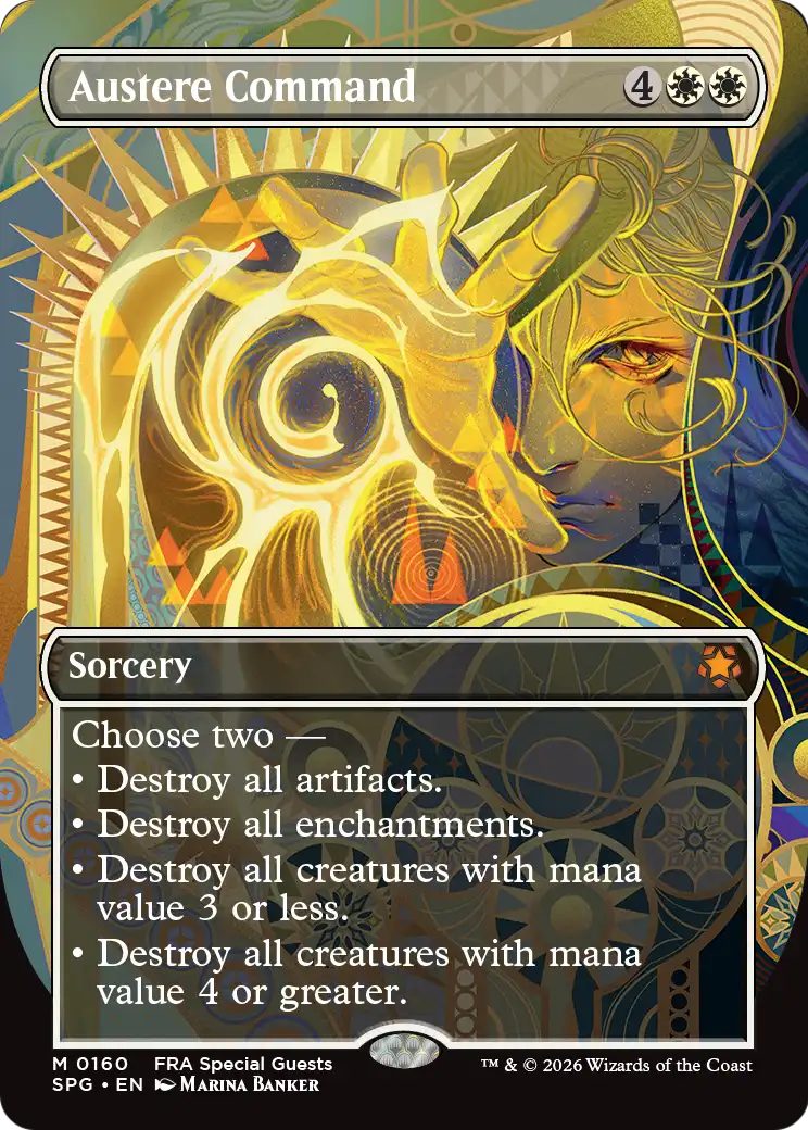 Austere Command 160 (Special Guests)  - Borderless Foil