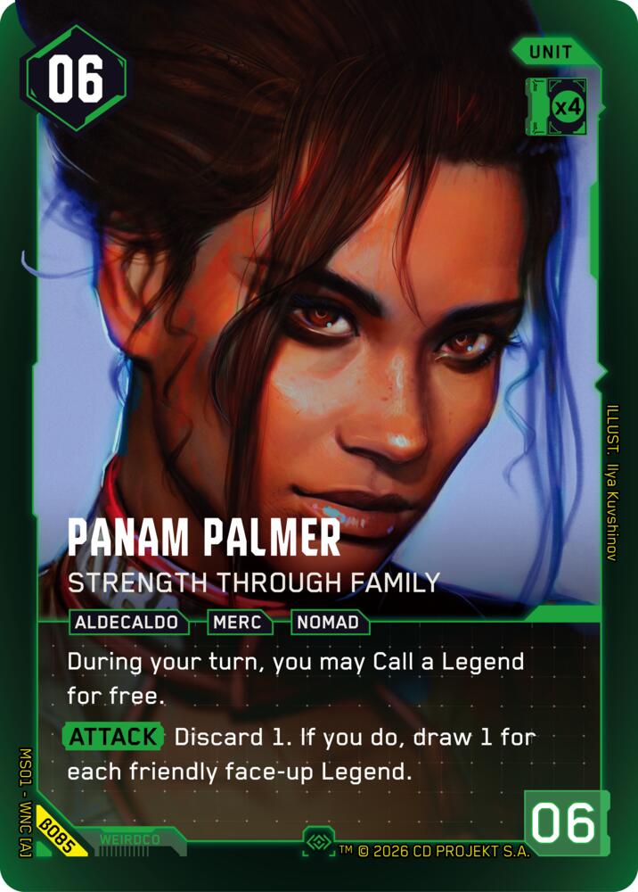 Panam Palmer Strength Through Family Secret B085 (Welcome to Night City - Beta)  - Foil