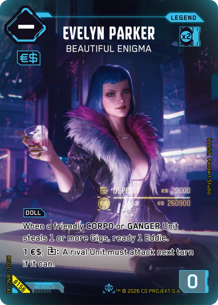 Evelyn Parker Beautiful Enigma ILegend B156 (Welcome to Night City - Beta)  - Foil