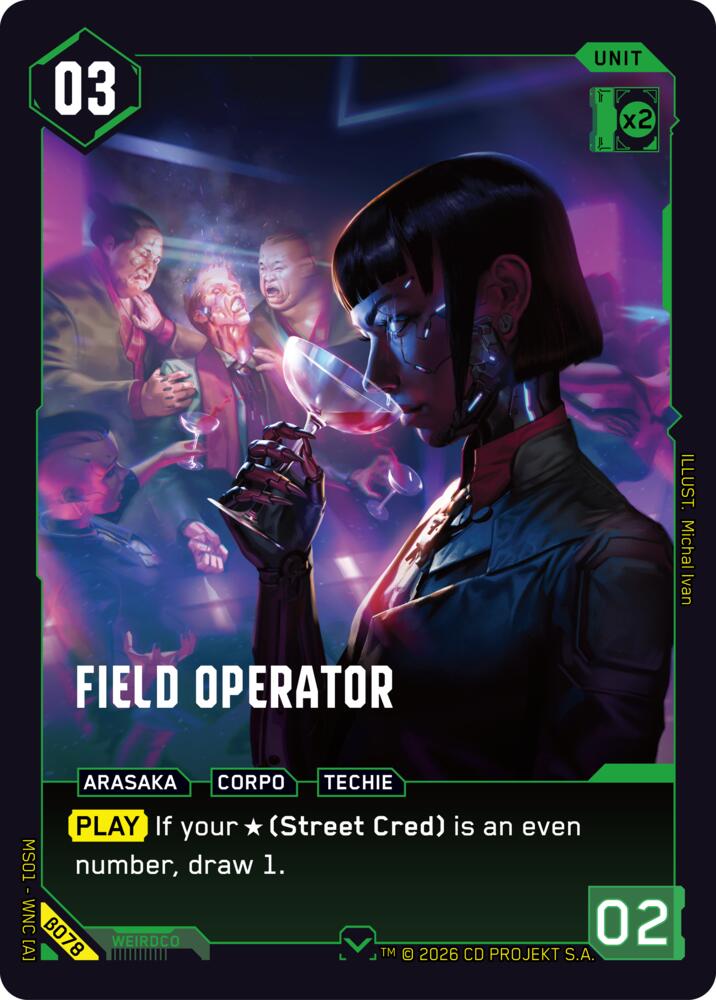 Field Operator B078 (Welcome to Night City - Beta) 