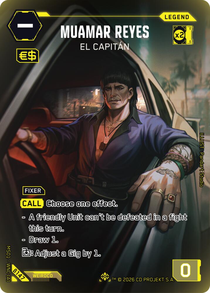 Muamar Reyes El Capitan ILegend B147 (Welcome to Night City - Beta)  - Foil
