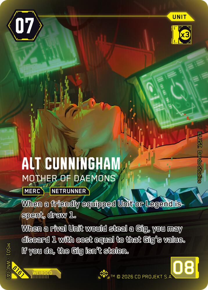 Alt Cunningham Mother of Daemons IO B161 (Welcome to Night City - Beta)  - Foil
