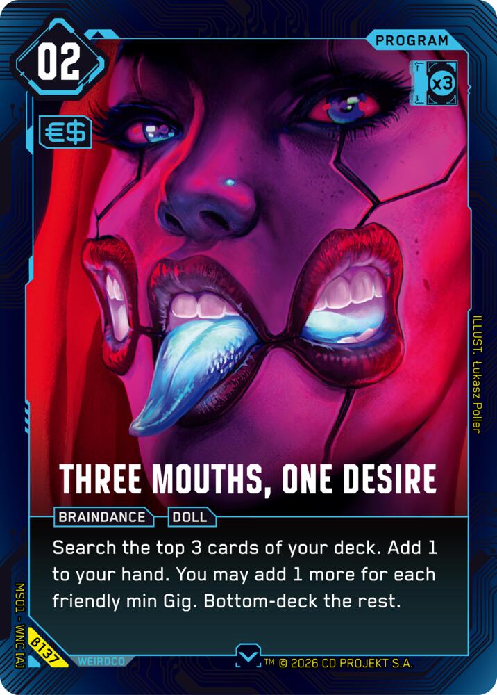 Three Mouths One Desire B137 (Welcome to Night City - Beta) 