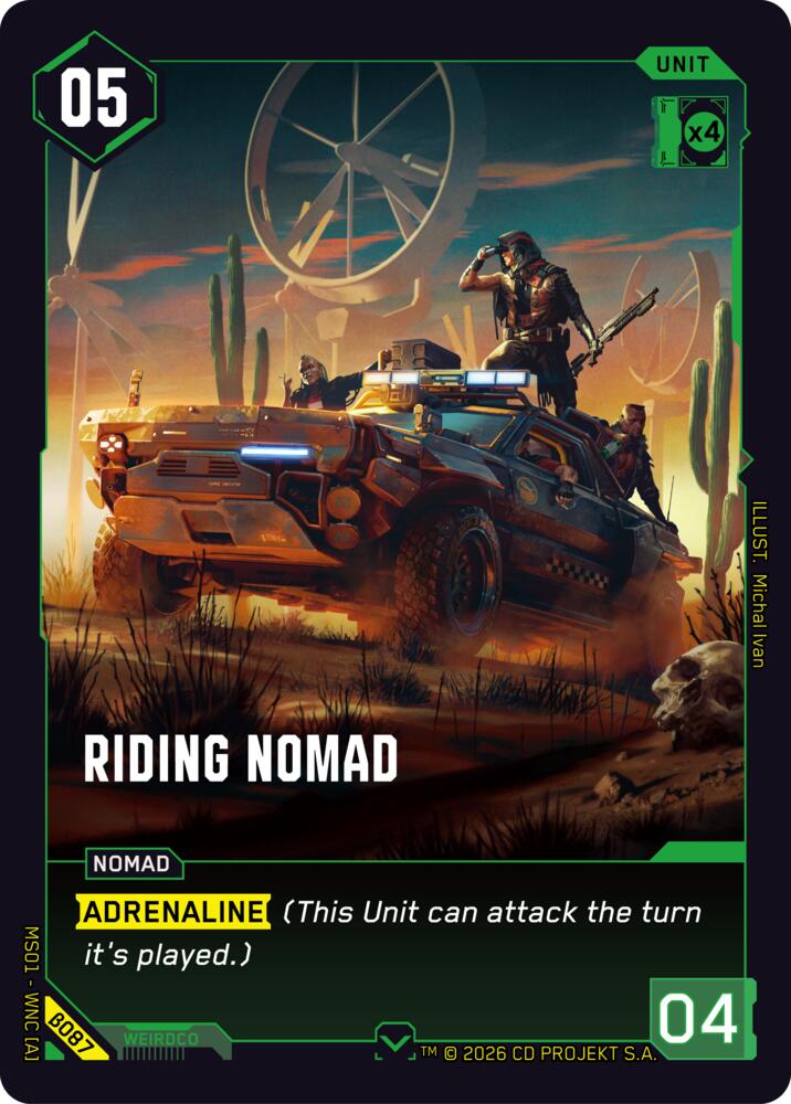 Riding Nomad B087 (Welcome to Night City - Beta) 