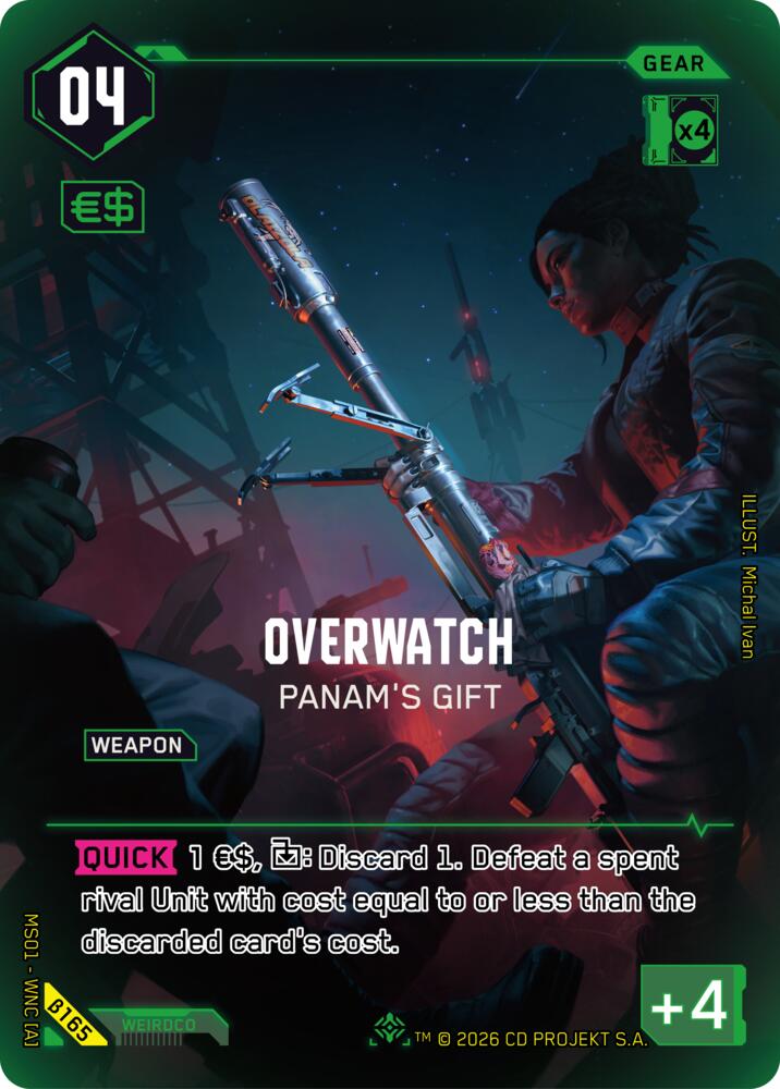 Overwatch Panams Gift IO B165 (Welcome to Night City - Beta)  - Foil
