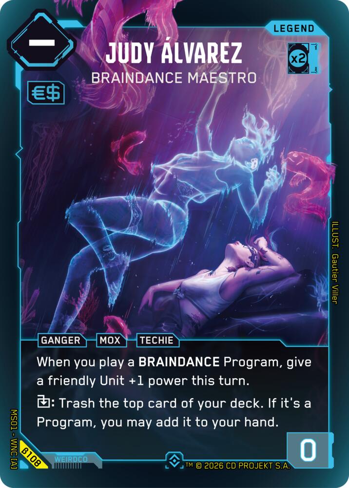 Judy Alvarez Braindance Maestro Epic B108 (Welcome to Night City - Beta)  - Foil