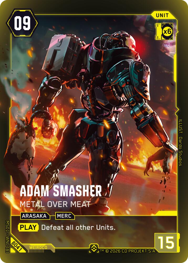 Adam Smasher Metal Over Meat Epic B041 (Welcome to Night City - Beta)  - Foil