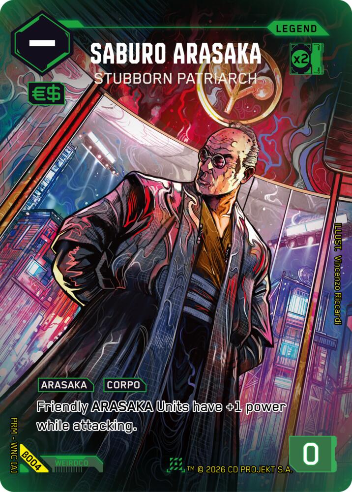 Saburo Arasaka Stubborn Patriarch B004 (Box Toppers - Beta)  - Foil