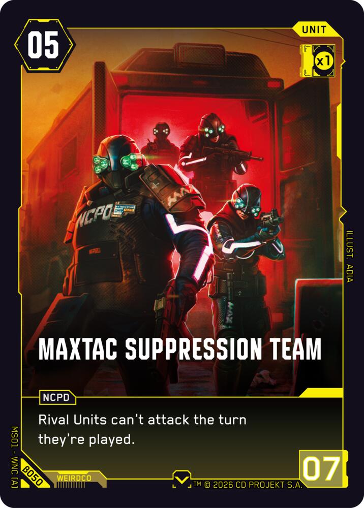 MaxTac Suppression Team B050 (Welcome to Night City - Beta) 