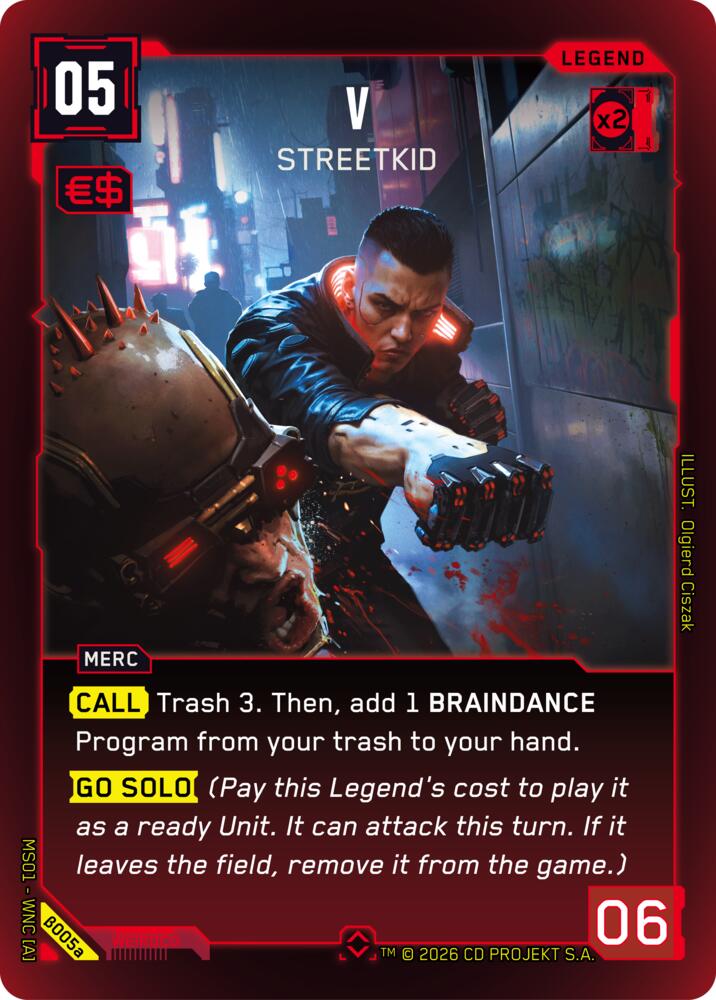 V Streetkid a B005a (Welcome to Night City - Beta)  - Foil