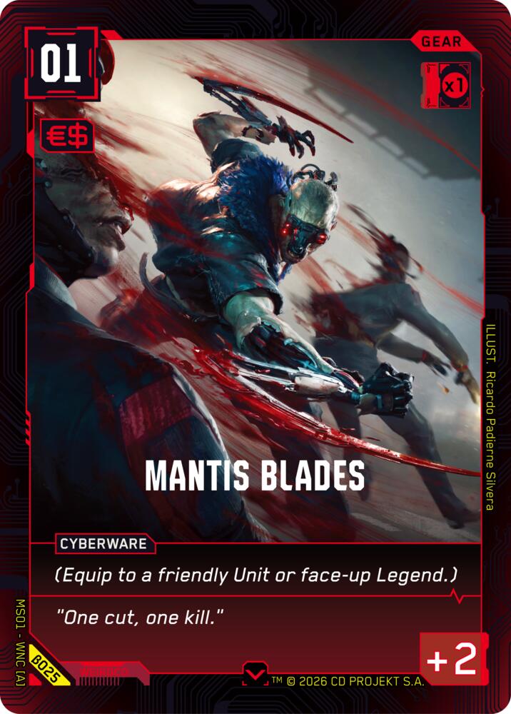 Mantis Blades B025 (Welcome to Night City - Beta) 