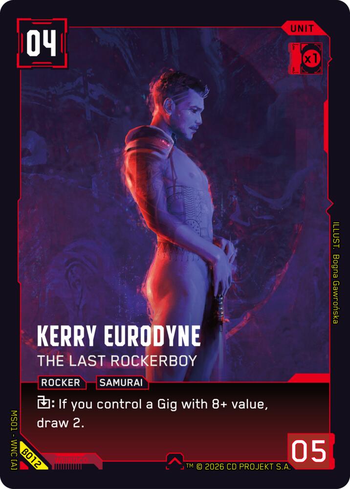 Kerry Eurodyne The Last Rockerboy B012 (Welcome to Night City - Beta) 