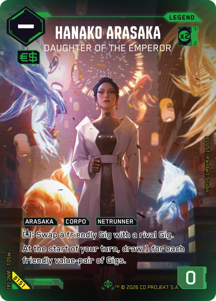 Hanako Arasaka Daughter of the Emperor ILegend B151 (Welcome to Night City - Beta)  - Foil