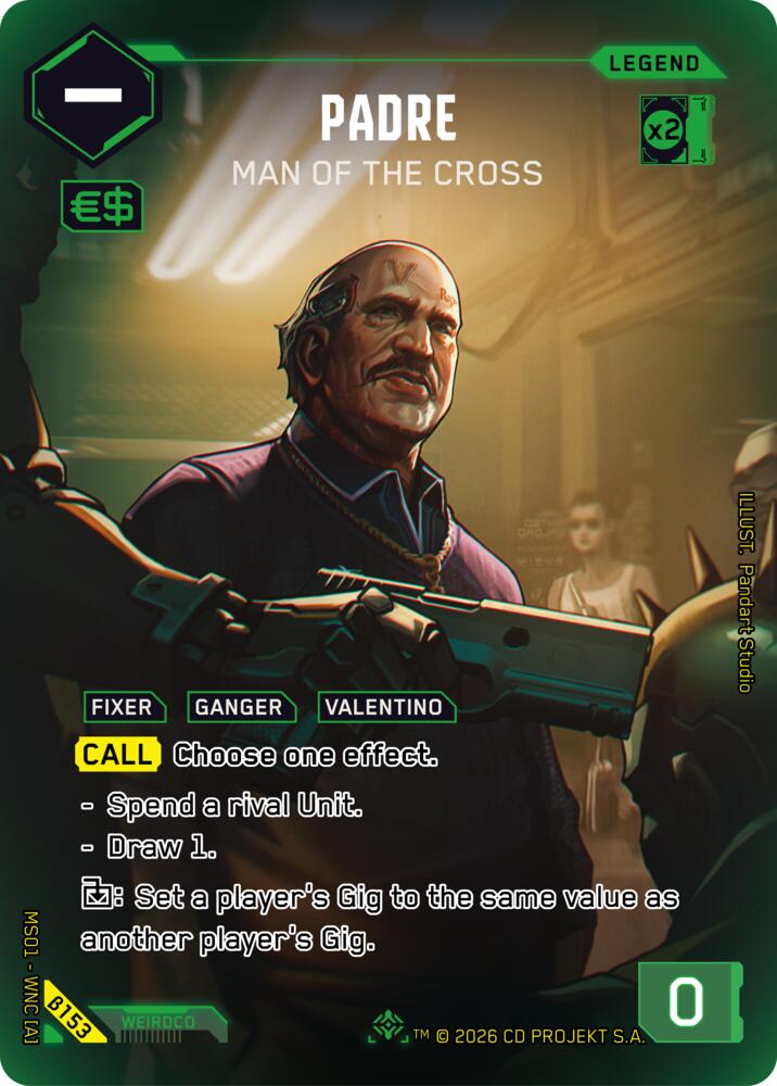 Padre Man of the Cross ILegend B153 (Welcome to Night City - Beta)  - Foil