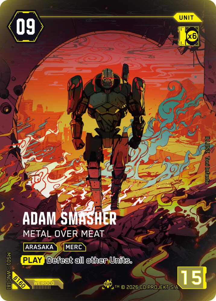 Adam Smasher Metal Over Meat IO B160 (Welcome to Night City - Beta)  - Foil
