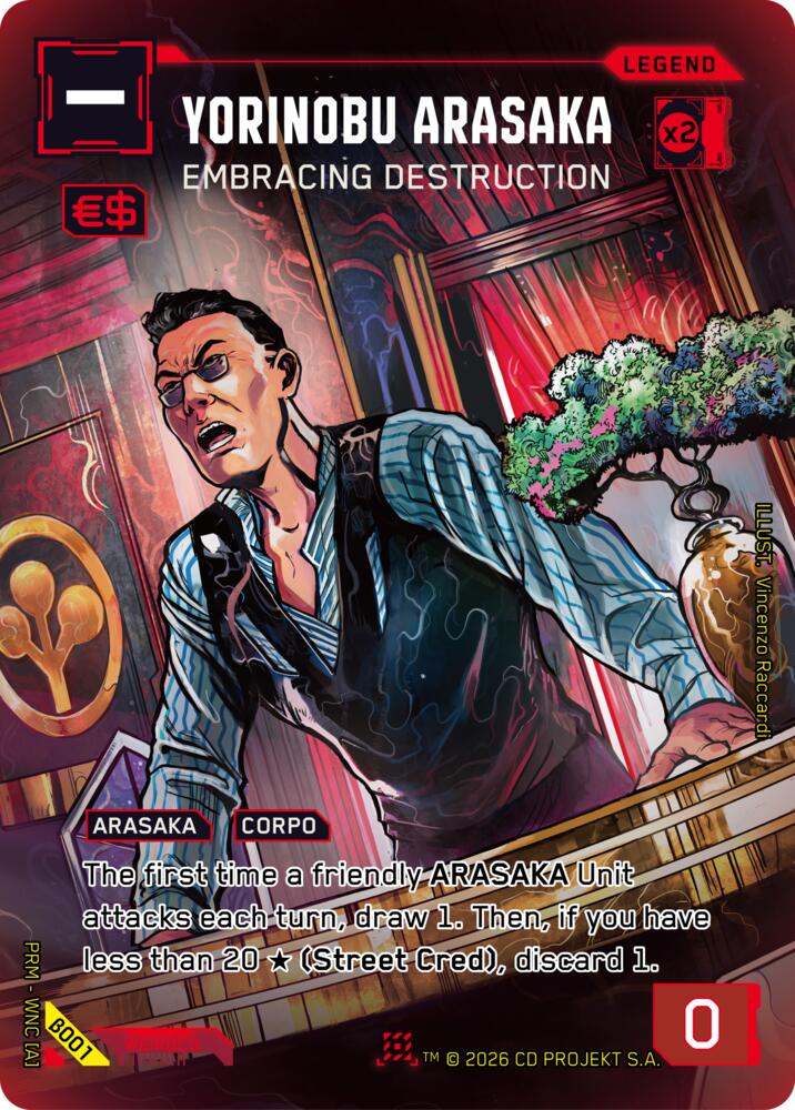 Yorinobu Arasaka Embracing Destruction B001 (Box Toppers - Beta)  - Foil