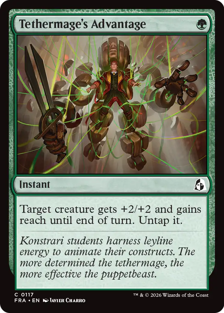 Tethermage's Advantage 117 (Reality Fracture)  - Foil