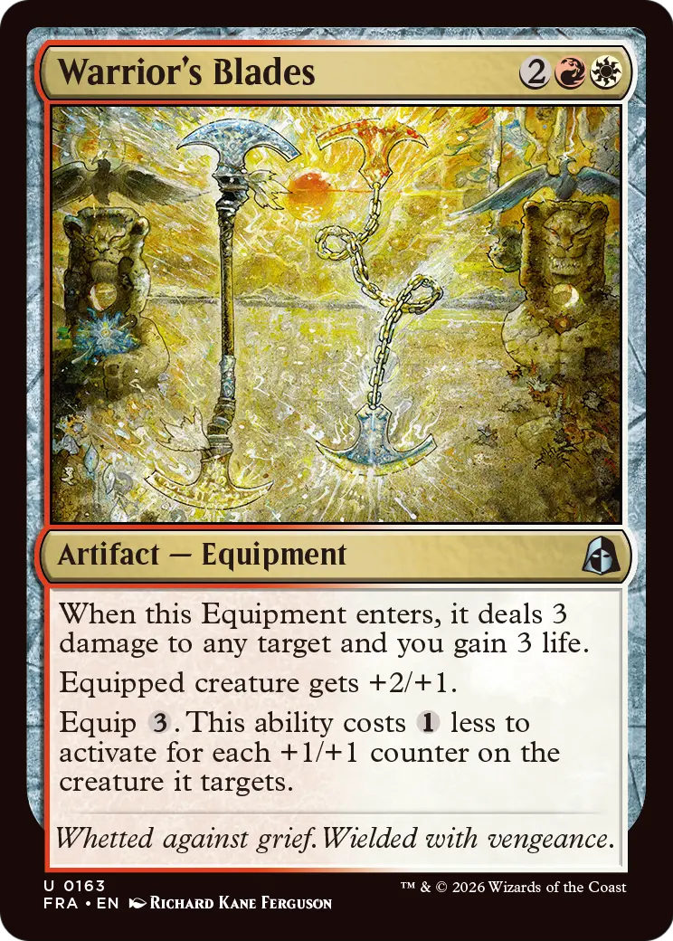 Warrior's Blades 163 (Reality Fracture)  - Foil