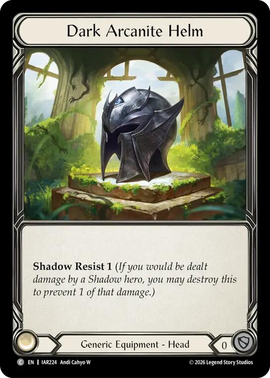 Dark Arcanite Helm IAR224 (Usurp the Shadow Throne)  - Cold Foil