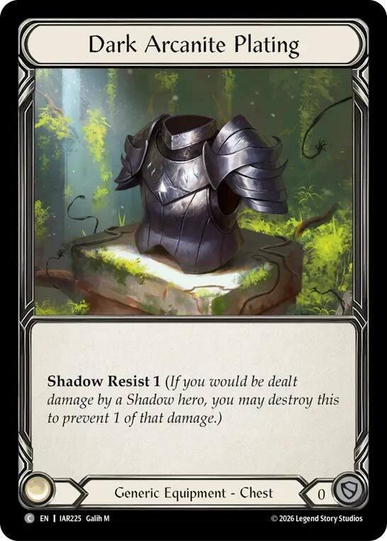 Dark Arcanite Plating IAR225 (Usurp the Shadow Throne)  - Cold Foil