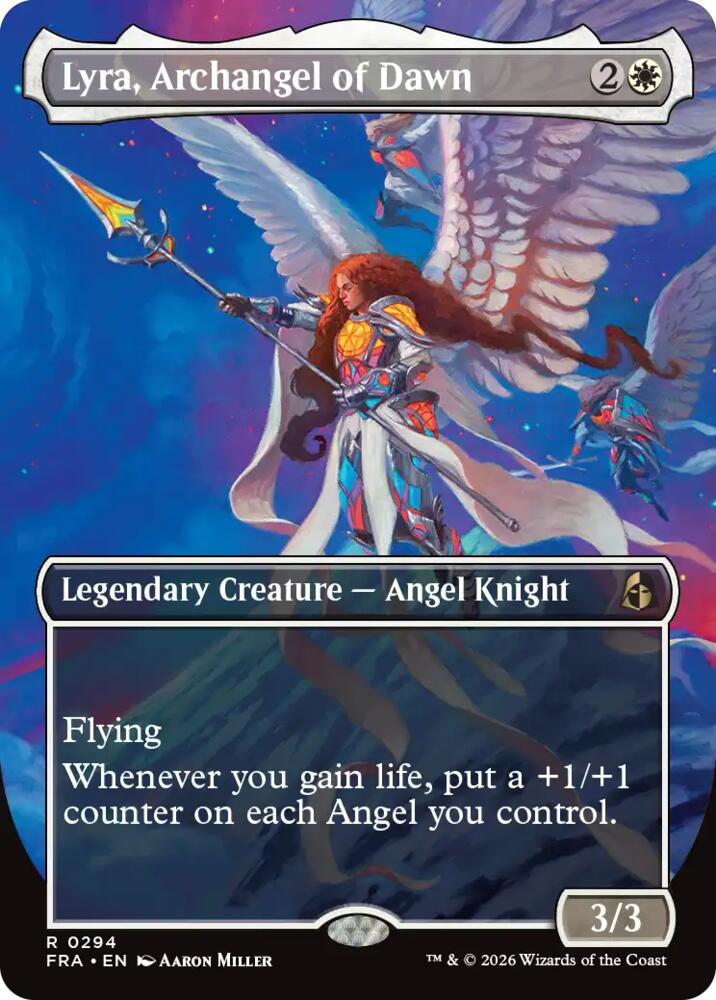 Lyra, Archangel of Dawn 294 (Reality Fracture)  - Borderless Foil