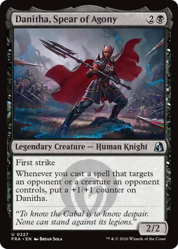 Danitha, Spear of Agony 227 (Reality Fracture)  - Foil