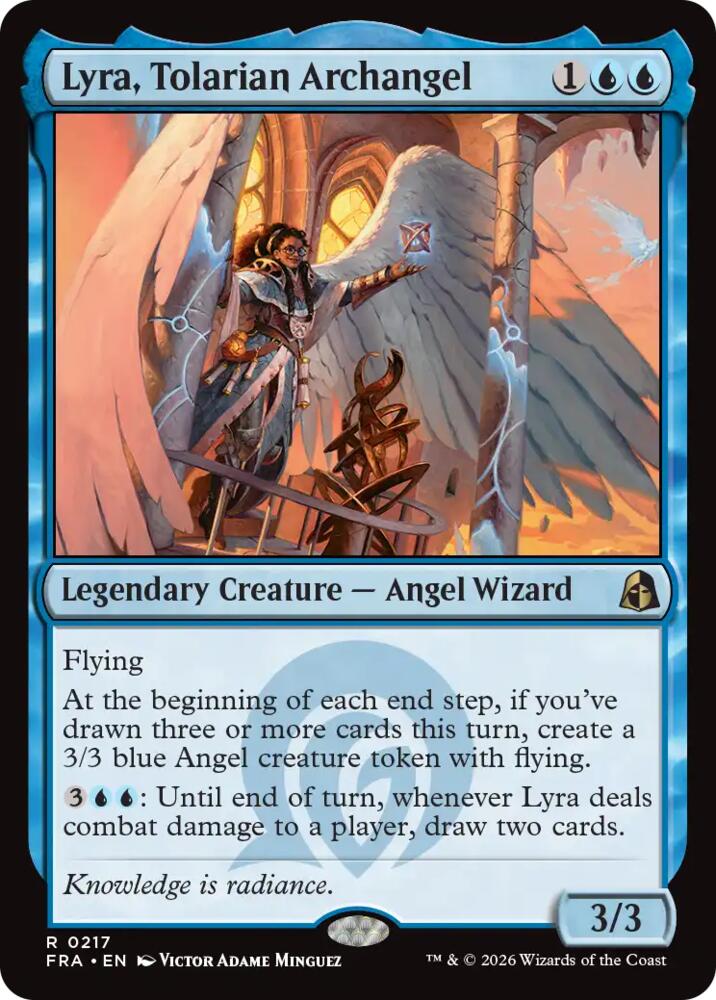 Lyra, Tolarian Archangel 217 (Reality Fracture)  - Foil