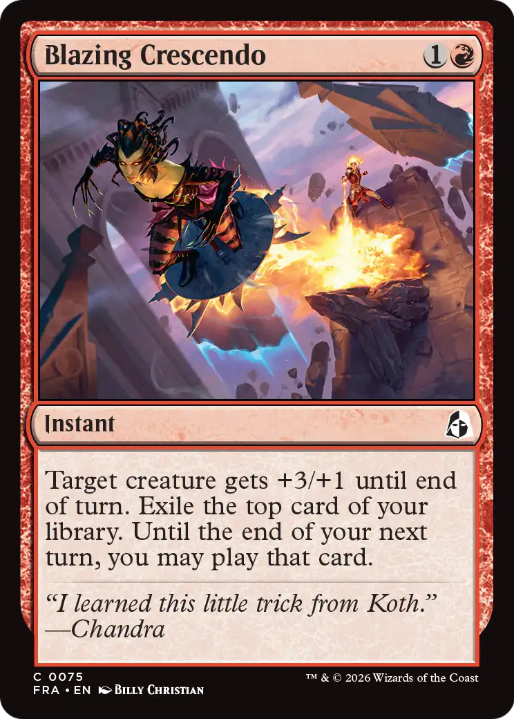Blazing Crescendo 75 (Reality Fracture)  - Foil