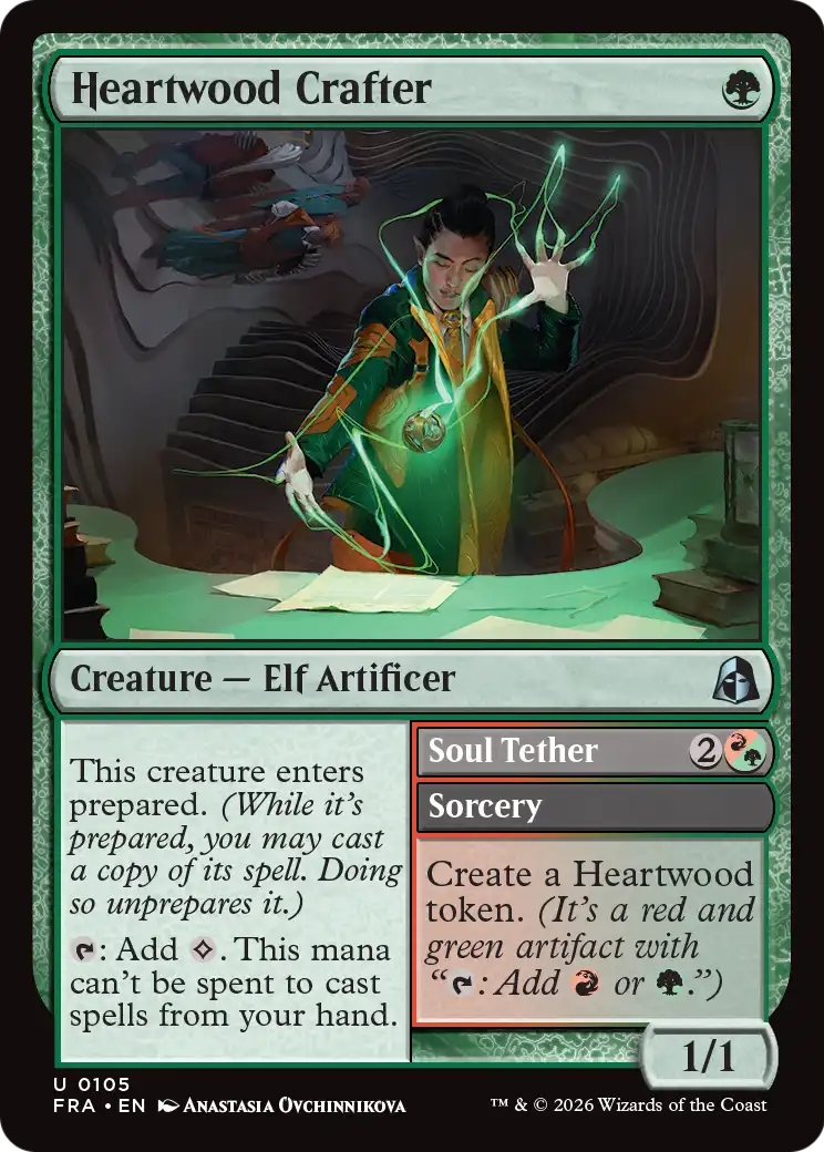 Heartwood Crafter // Soul Tether 105 (Reality Fracture)  - Foil