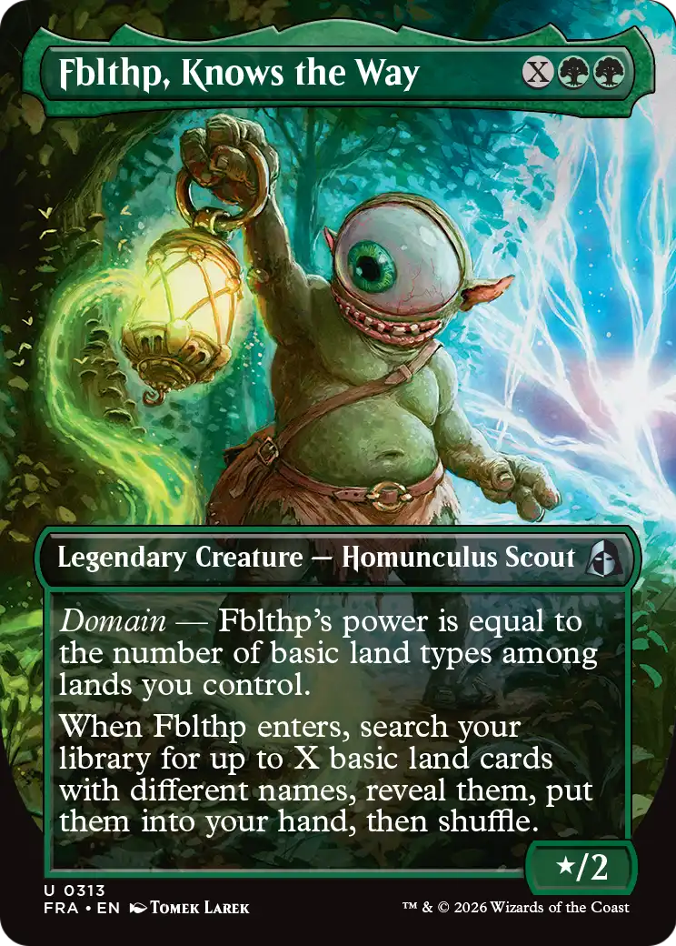 Fblthp, Knows the Way 313 (Reality Fracture)  - Borderless Foil