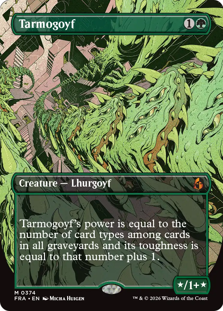 Tarmogoyf 374 (Reality Fracture)  - Borderless