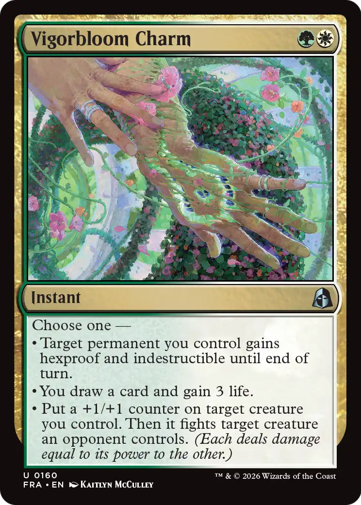 Vigorbloom Charm 160 (Reality Fracture)  - Foil