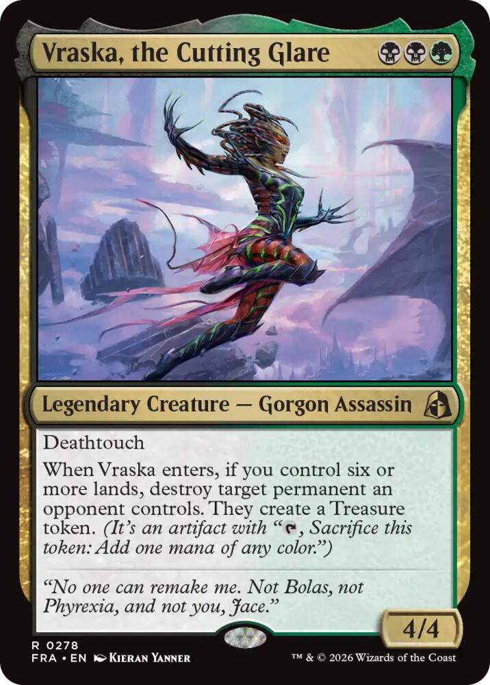 Vraska, the Cutting Glare 278 (Reality Fracture) 