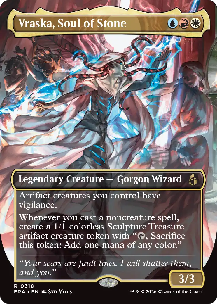 Vraska, Soul of Stone 318 (Reality Fracture)  - Borderless