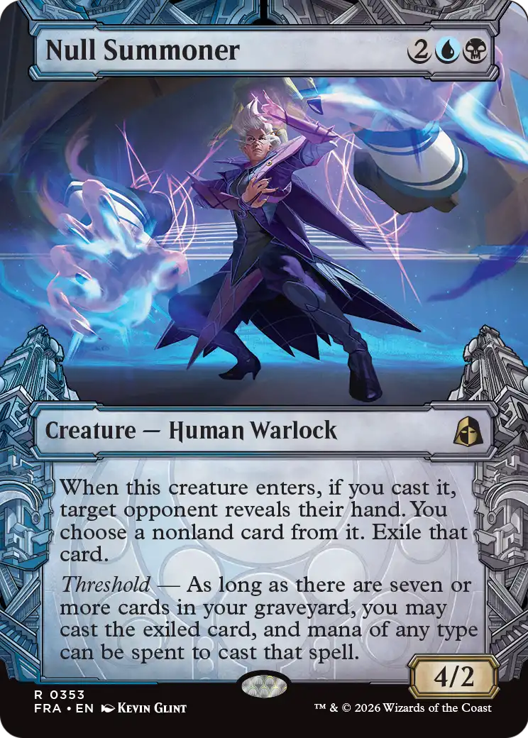 Null Summoner 353 (Reality Fracture)  - Showcase Foil