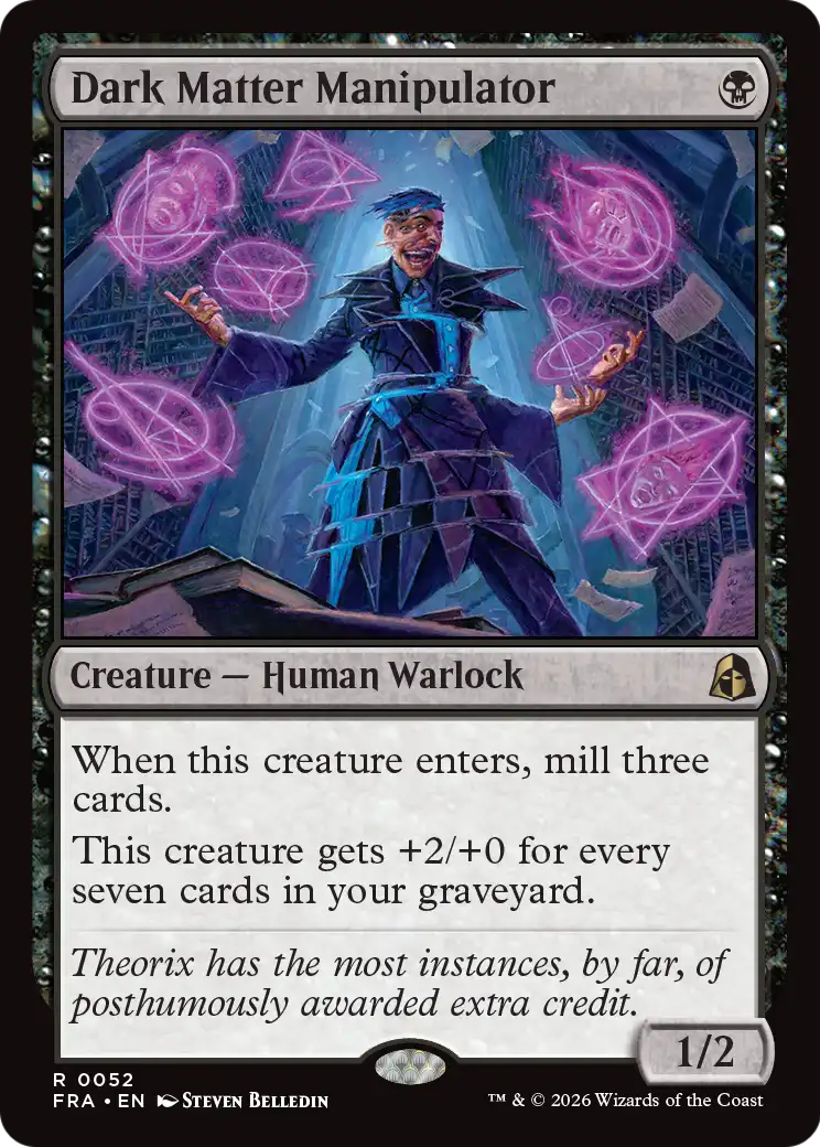Dark Matter Manipulator 52 (Reality Fracture)  - Foil