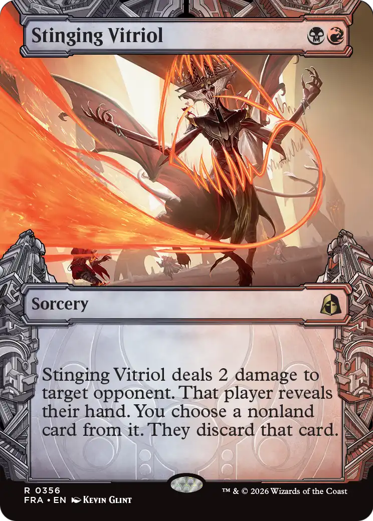 Stinging Vitriol 356 (Reality Fracture)  - Showcase Foil