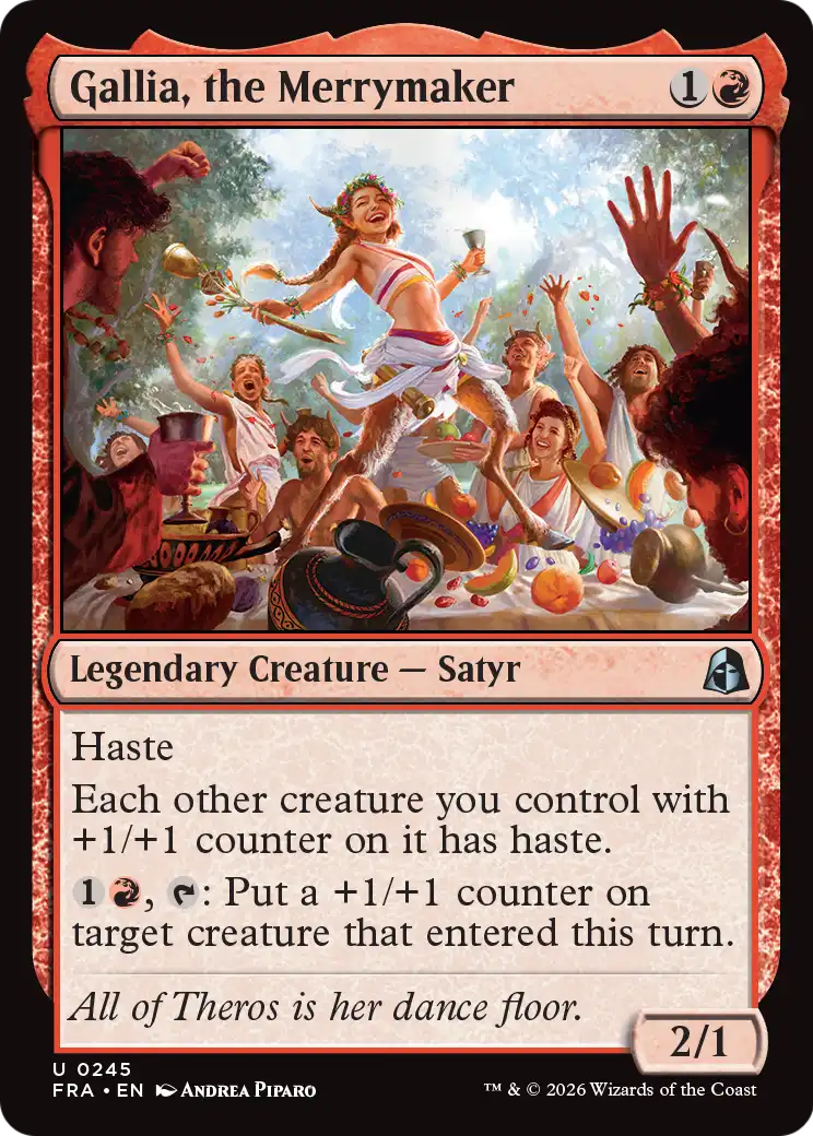 Gallia, the Merrymaker 245 (Reality Fracture)  - Foil