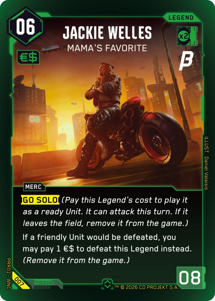Jackie Welles Mamas Favorite 007 (Pre-Release Beta)  - Foil